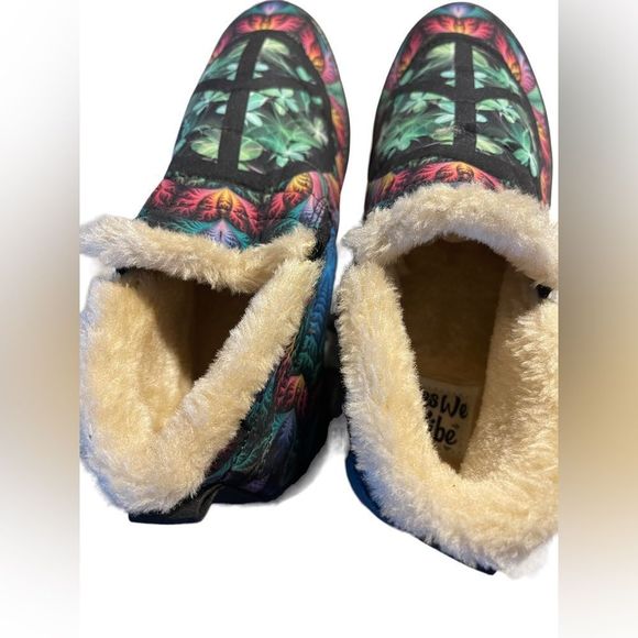Yes We Vibe Winter Comfort Sneaker Boot 5.5 Vegan Cruelty Free Peace Sign - Picture 9 of 11